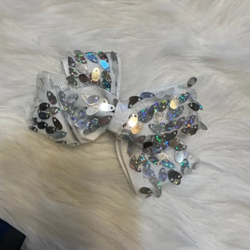 White with Silver Sequin 5